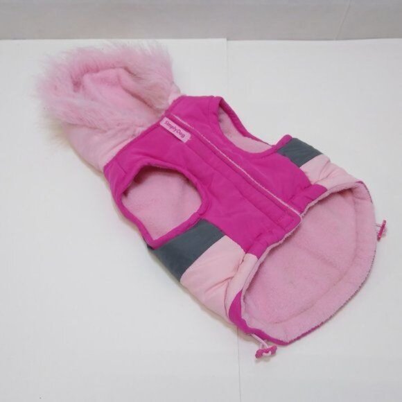 Simple Dog Christmas Outfits Small Dog Puffer Hoodie Snowflake Skirt Scarfs EUC - Picture 8 of 15